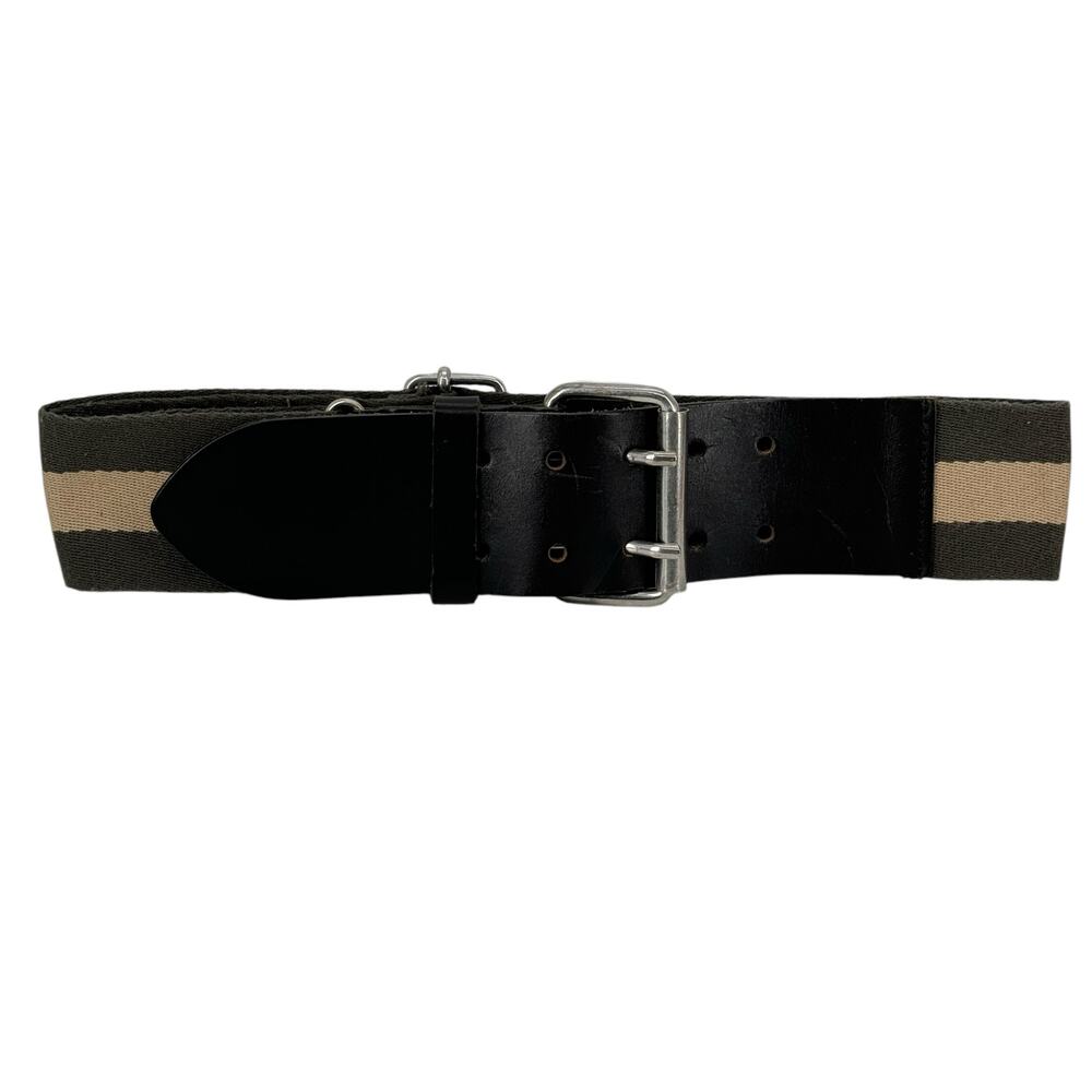 Club Monaco Women’s Wide Preppy Belt OS Green Italy Streetwear Skater‎ Sporty